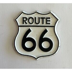 Route 66 Refrigerator Magnet Travel Souvenir Fridge Magnet 1.5" x 1.5"